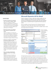 Solution : Microsoft Dynamics AX for Retail