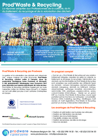 Solution : Prod'Waste and Recycling