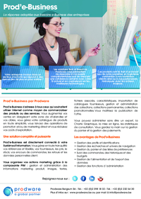 Solution : E-Business Suite by Prodware