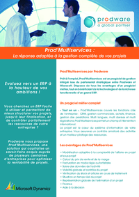 Solution : Prod'Project Multi-Services
